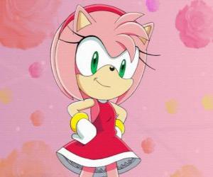 пазл Эми Роуз, самка Ежик, утверждает, что подруга Sonic